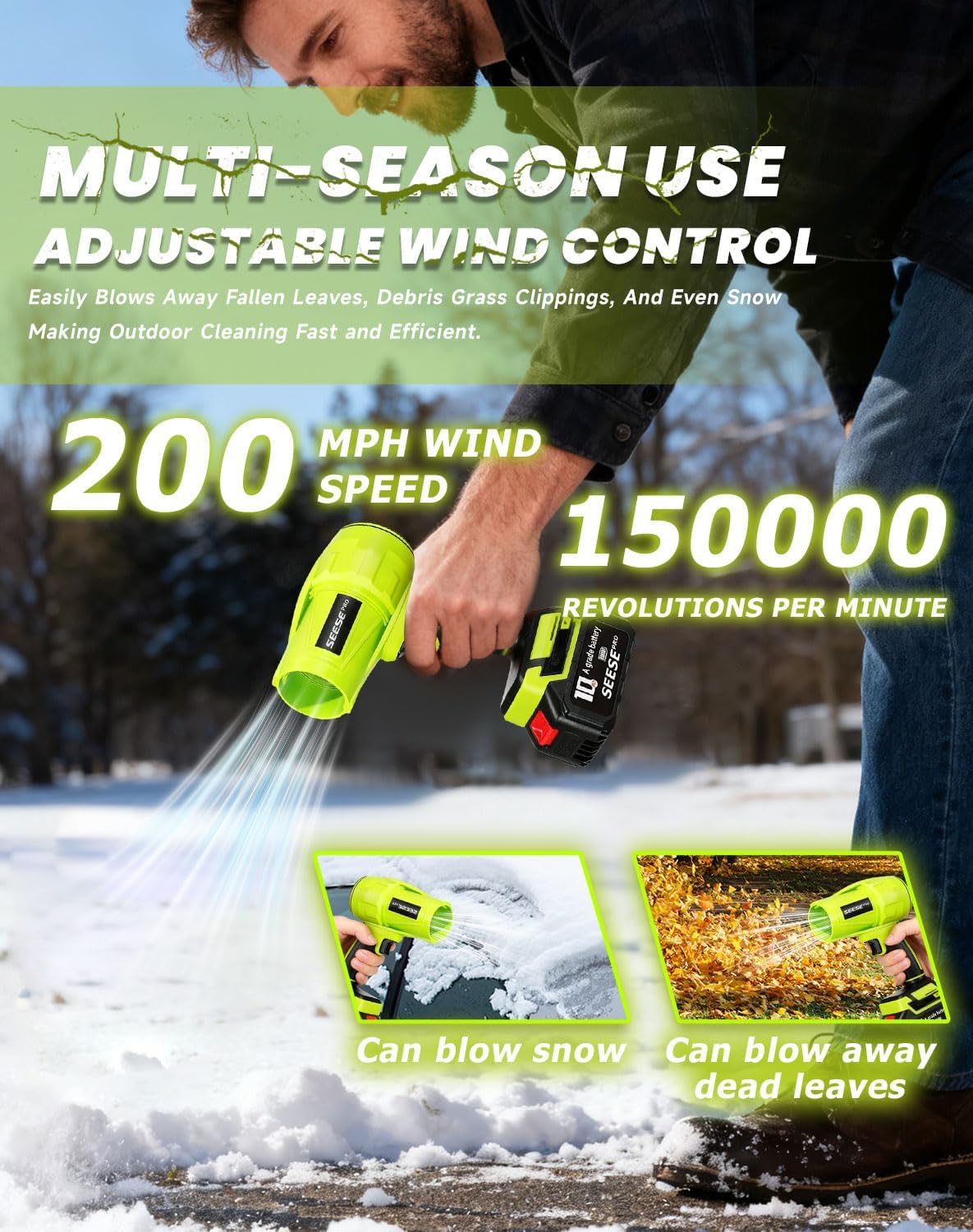 Works All Year Round — Rain, Leaves, or Snow